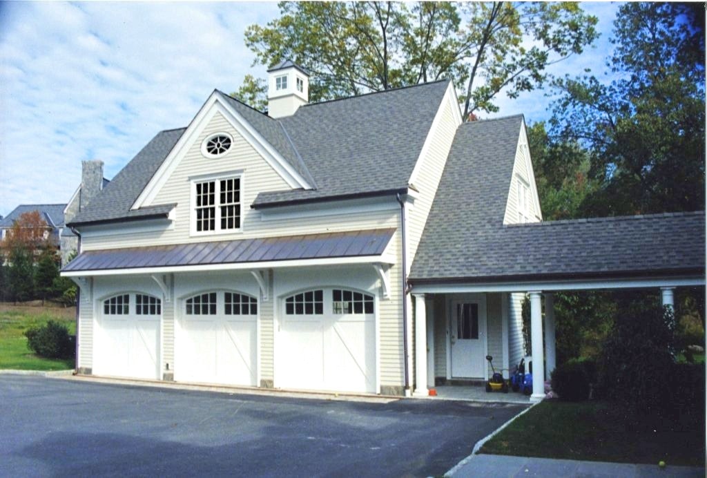 New Canaan garage addition by DeMotte Architects